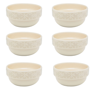 6 Tigelas Meni Marfim